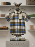 VELLURA Kids Linen Check Shirt
