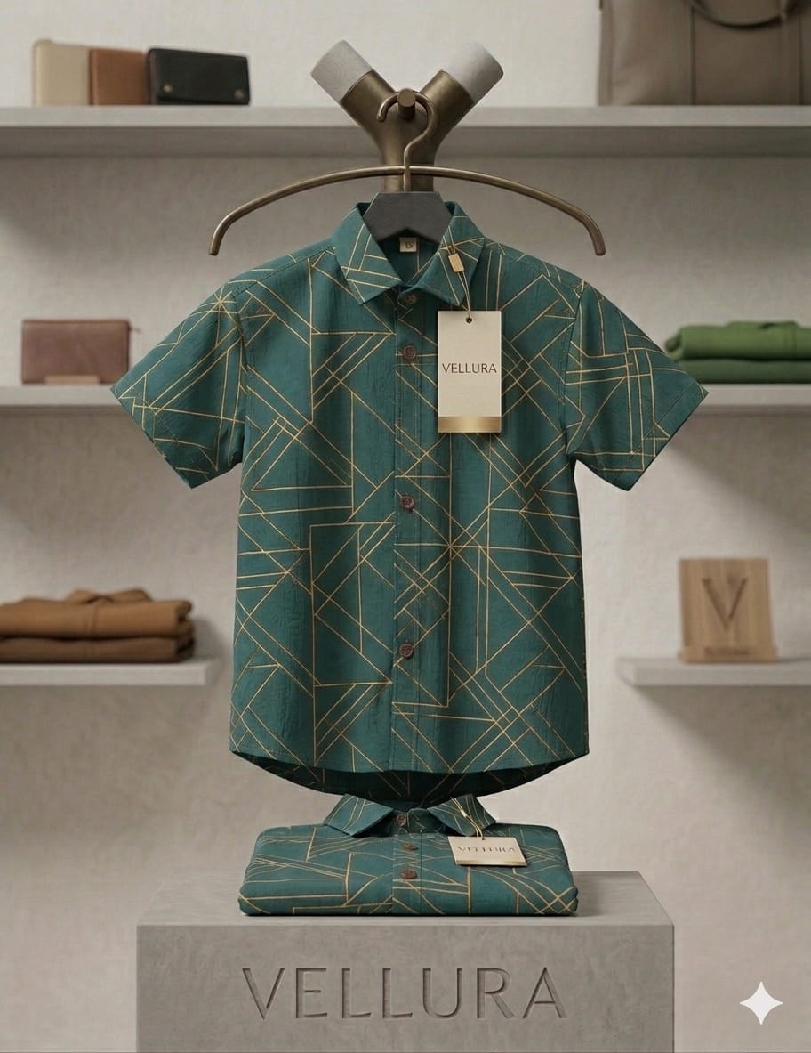 VELLURA Kids – Premium Cotton Half Sleeve Shirt