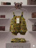 Vellura Olive Garden Floral Romper Set
