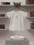 Vellura Pristine White Floral Embroidered Set
