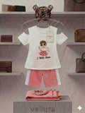 Vellura "I Will Shine" Graphic Cold-Shoulder Set