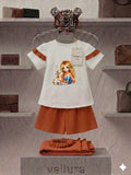 Vellura Whimsical Girl &amp; Goat Graphic Heritage Set*